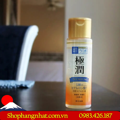 Nước hoa hồng Hada Labo Gokujyun Premium Hyaluronic Acid 170ml dưỡng ẩm đặc biệt