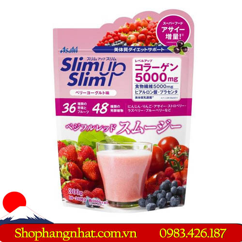 Bột giảm cân Asahi Slim Up Slim hoa quả
