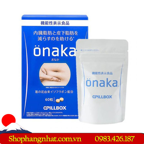 Thuốc giảm mỡ bụng Onaka Pillbox Nhật Bản