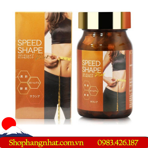 Viên uống giảm mỡ bụng Speed Shape Plus Cut and Block Nhật Bản chính hãng