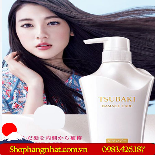 Dầu gội và dầu xả Shiseido Tsubaki trắng Nhật Bản