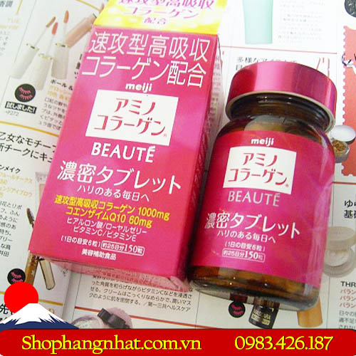 Viên uống Collagen Meiji Beaute chống lão hoá 150 viên