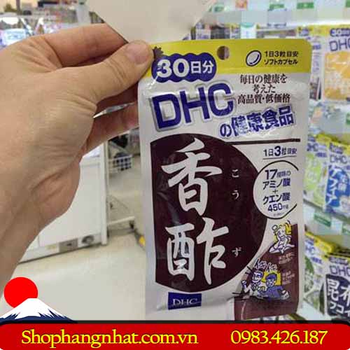 Viên uống Dấm đen giảm cân DHC Nhật Bản chính hãng 20 ngày