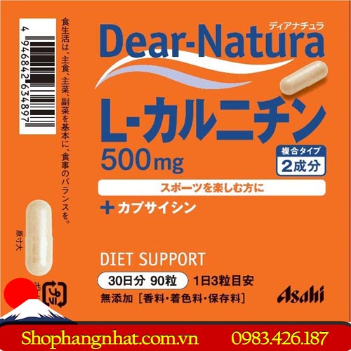 Viên uống hỗ trợ giảm cân Dear Natura Diet Support Nhật Bản chính hãng 90 viên
